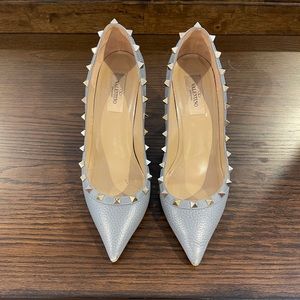 VALENTINO Rock stud heels in grey